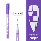 Manicure Drawing Graffiti Painting Pen Black Gold Color Nail Art Tool