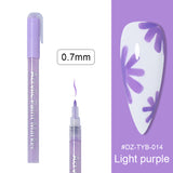 Manicure Drawing Graffiti Painting Pen Black Gold Color Nail Art Tool