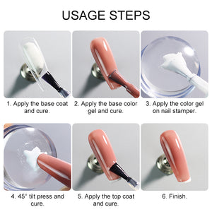 How to use a silicone French tip nail stamper