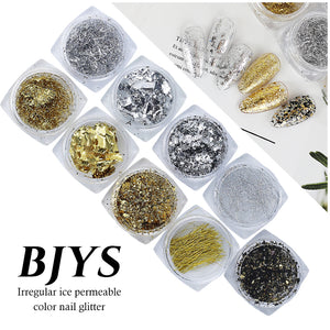 Arte Clavo 12pcs in 1 Nail Glitter