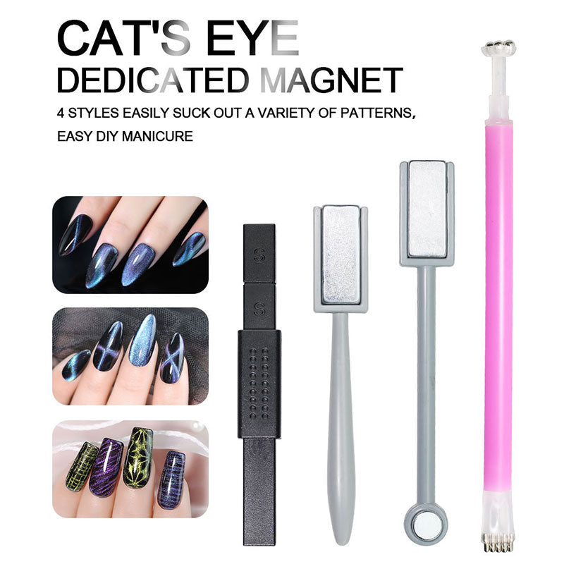 NAILCO 4 Styles Cat Eye Magnet Strong Effect Magnetic Stick For 9D Cat Eyes Gel