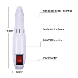 NAILCO 12W Electric Nail Drill Machine Including 6PCS Optional Bits